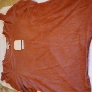 NWT Wonderly ruffle cap sleeve tee